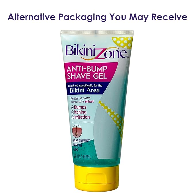 Bikini Zone Anti-Bump Shave Gel for Sensitive Areas, 5 Oz, 3 Pack