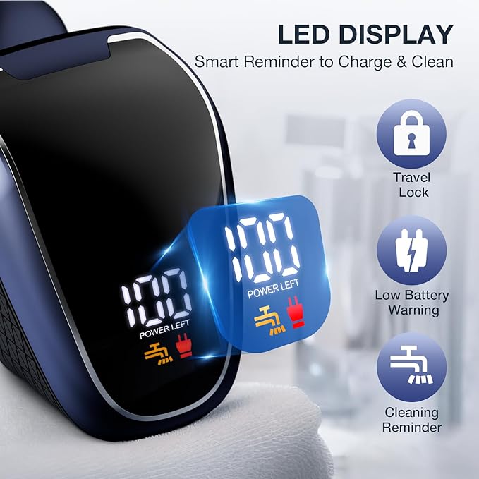 Head Shavers for Bald Men: 5-in-1 Electric Razor - Waterproof Wet Dry Shaving - Professional Grooming Kit for Balder - Rechargeable Head Shavers for Face/Beard