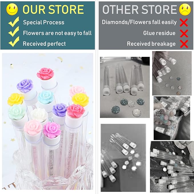 20Pcs Mascara Wands Tube Set SenRocc Reusable Lash Spoolies Rose Flower Tube Eyelash Brush Tubes Spoolies Lash Extension Brushes Applicators Makeup Tools (R-L-MIX)