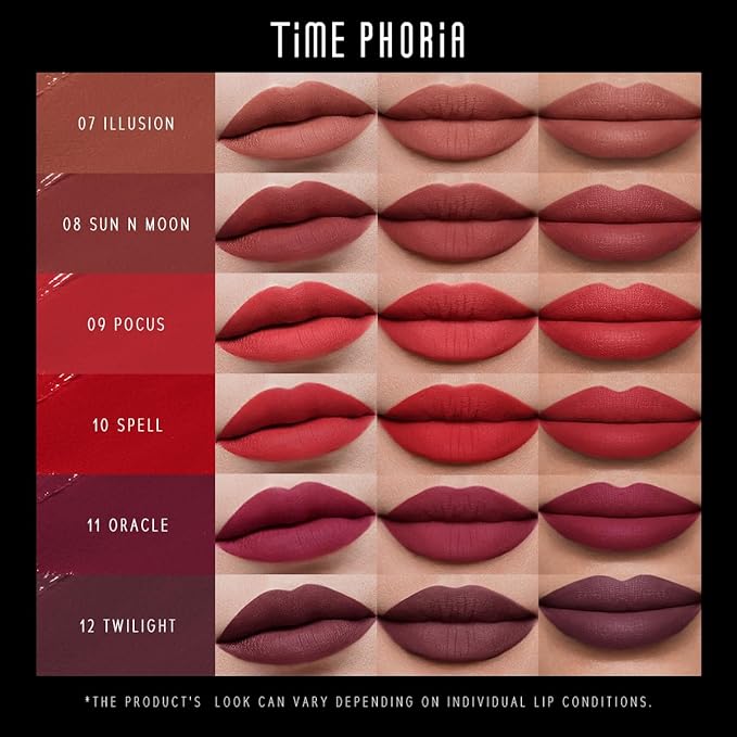 ETERNAL LIP MATTE-Long Lasting Lip Stain, Waterproof and Transferproof Lip Tint, Mask-friendly, Matte Finish Lipstick, Lightweight, High Coverage, Vivid Color (02 HOCUS)