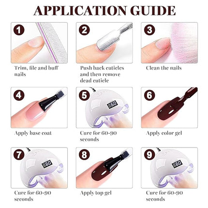 RARJSM Burgundy Gel Nail Polish 1PCS 15ML Long Lasting Opaque Milky Deep Wine Red Creamy Gelpolish Soak off U V Curing Required Nail Art French Manicure Salon DIY at Home