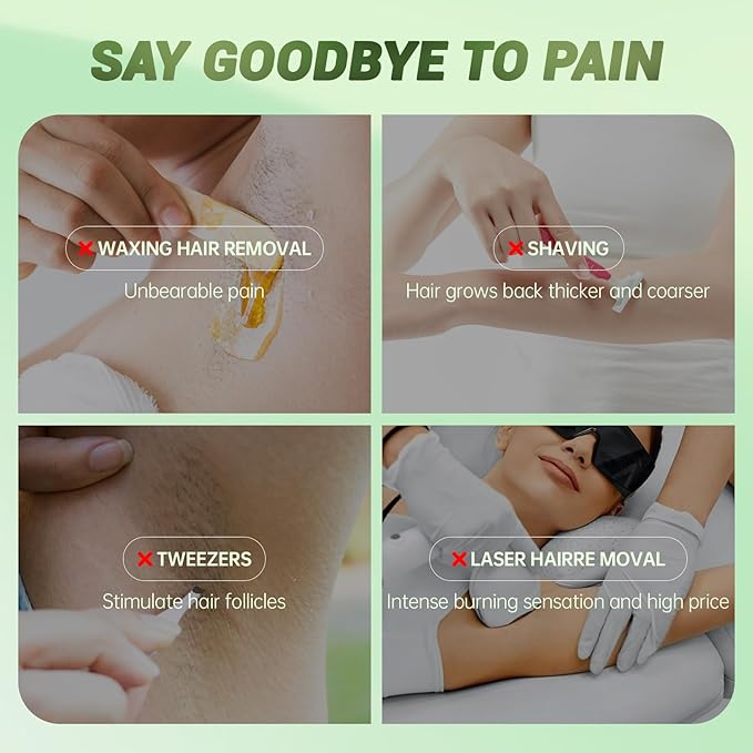 Hair Removal Cream For Women - Painless Body Hair Remover Sensitive Skin Hair Removal For Back Legs Fast And Gentle 6.76 Fl Oz