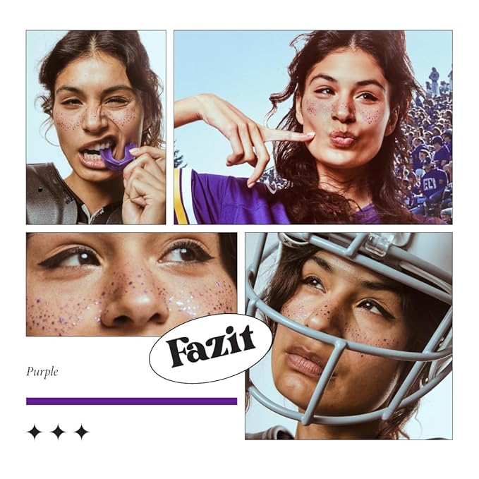 Fazit Makeup Patches - Face Makeup Patches - Beauty Face Makeup - Purple Speckles - Waterproof Purple Speckles - Temporary Face Purple Speckles For Women - 6 count