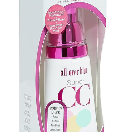 Physicians Formula Super CC+ Cream Foundation, Light Medium, Dermatologist Approved, Color-Correction and Care All-Over Blur CC Cream