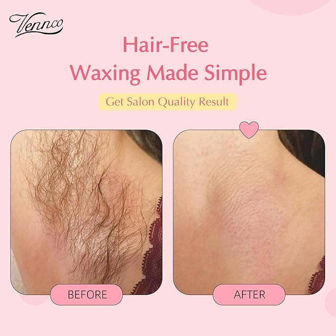 2.5lb Pink Rose Hard Wax Beads for Hair Removal - Gentle Hard Wax for Face, Bikini, and Brazilian Areas - Wax Refill for Full Body Professional Home Waxing