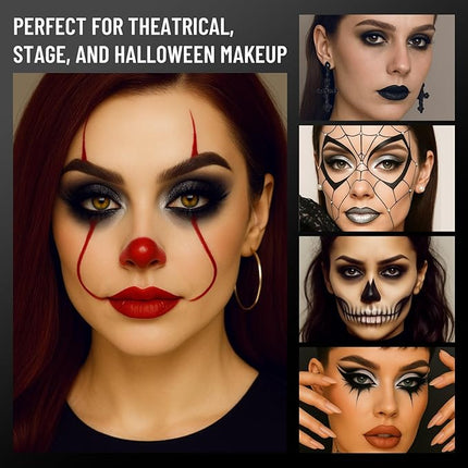 K'APEINE Smokey Eyeshadow Palette, 15Colors Black Eye Shades Matte Metallic Shimmer Eyes Makeup Kit Silver White Pink Eye Shadow Highly Pigment Long-Lasting For Daily, Gothic, Party