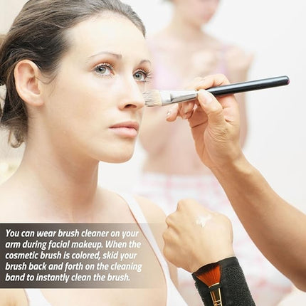 Pinkiou Makeup Remover Color Cleaner Armband Cleaning Arm Sponge Switch For Makeup Brush Color Dedicated Washing Tool