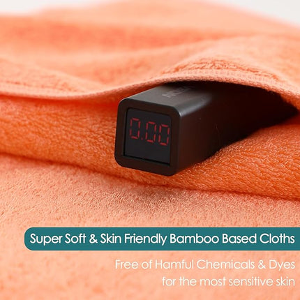 Wash Cloths 12 Pack, 13x13 inch Extra Large White Face Towel on Sensitive Skin, Super Soft and Skin Friendly Bath Washcloths for Face and Body, Easy to Clean Fast Dry Facial Cleaning Cloths with Loop