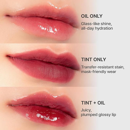 Epielle Herg Dual Lip Tint & Oil Raspberry Love & Watermelon Sugar, Double-Ended 2-in-1 Korean Lip Tint & Lip Plumper, Long-Lasting, Stocking Stuffers