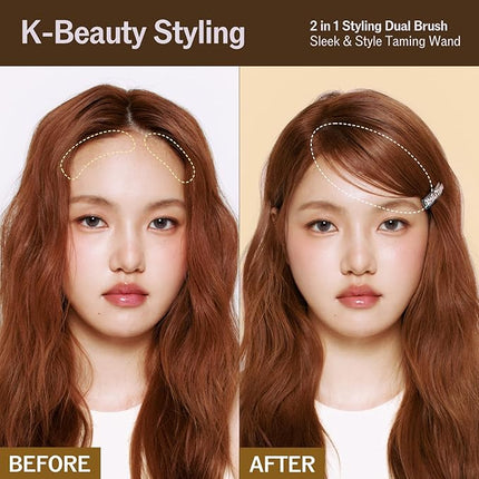 Hard Fix Hair Mascara – Strong Hold, Taming wand, Slick Back Stick with Dual-Brush Design for Precision Styling, Non-Greasy All-Day Fix, Easy-Wash Formula