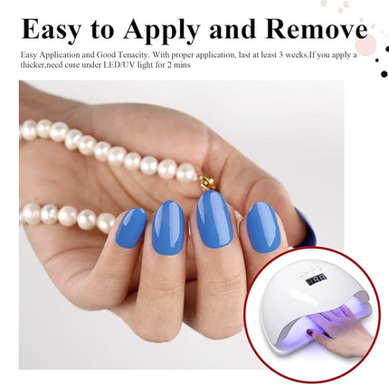 Imtiti Gel Nail Polish - Cornflower Blue, 15ml Soak Off Manicure Art for Salon or DIY at Home - Nail Lamp Design Decoration Gift for Women, 0.5 Fluid Ounces