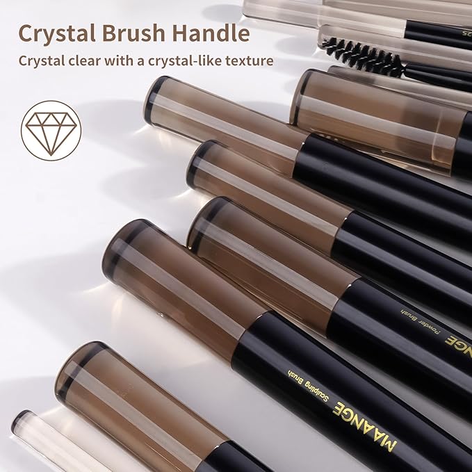 MAANGE Makeup Brushes 30 Pcs Makeup Kit, Multi-functional Makeup Tool Set with 20 Pcs Makeup Brush Foundation Brush Make up Brushes Set with Bag,Black