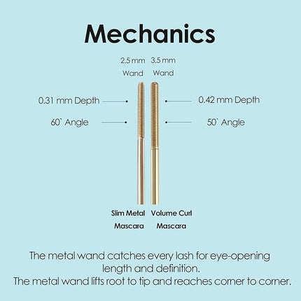 [K-Beauty] Neogen Dermalogy Extra Volume Curl Metal Mascara 0.20 oz | Lash Telescopic Lift Mascara Black Volume and Length Refillable (Volume, Black)