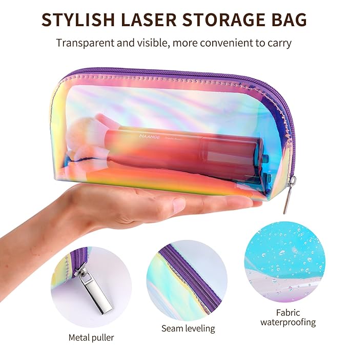 MAANGE 18 Pcs Makeup Brushes with Laser Bag, Premium Synthetic Makeup Brush Set Professional Makeup Tools Eyeshadow Eyebrow Foundation Blush Concealer Face Powder Blending Brushes Kit-Black