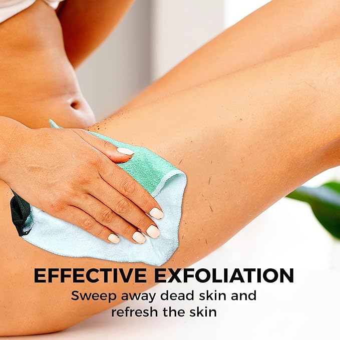 ZOMCHI Wash Cloths for Face and Body, Dual Sided Exfoliating Washcloth, Shower Wash Cloth for Men and Women, 2 Count (Rough and Gentle)