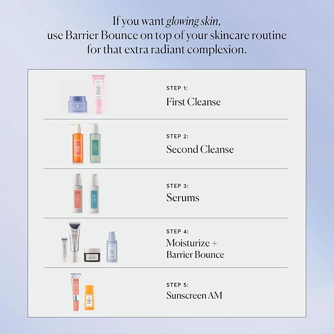 Naturium Barrier Bounce Serum, Plumps & Hydrates Face, Neck & Chest, Hydration Booster & Skin Care with Squalene & Ceramide Complex, 1.7 fl oz