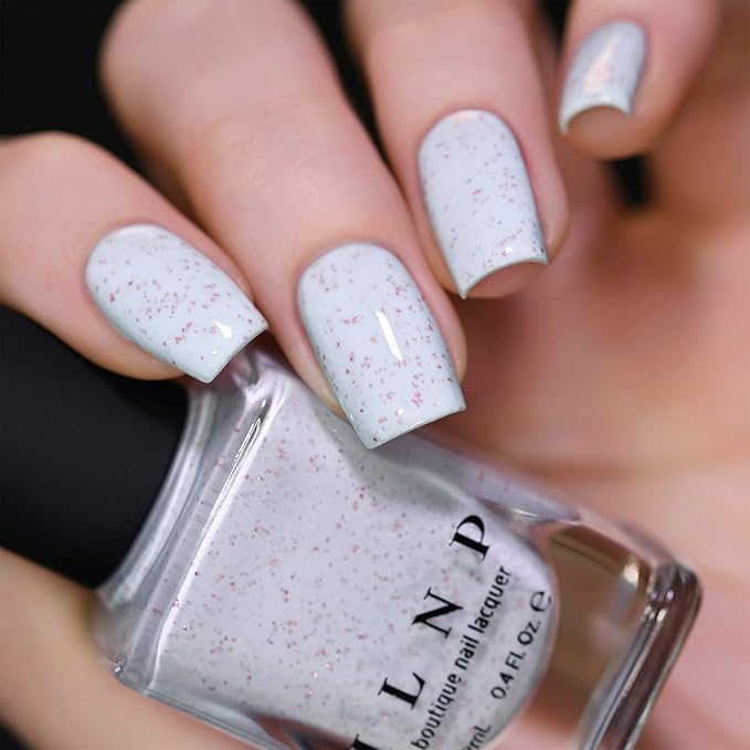 ILNP Clarise - Pastel Baby Blue Speckled Nail Polish