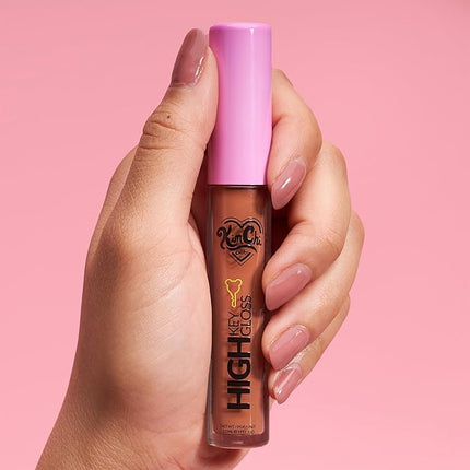 Kimchi Chic Beauty High Key Gloss, High-Shine Lip Gloss Helps Illuminate Your Look and Face, Non-Sticky, Nude With Rich Soft Brown Undertone, 17 Earthy, 3.5ml