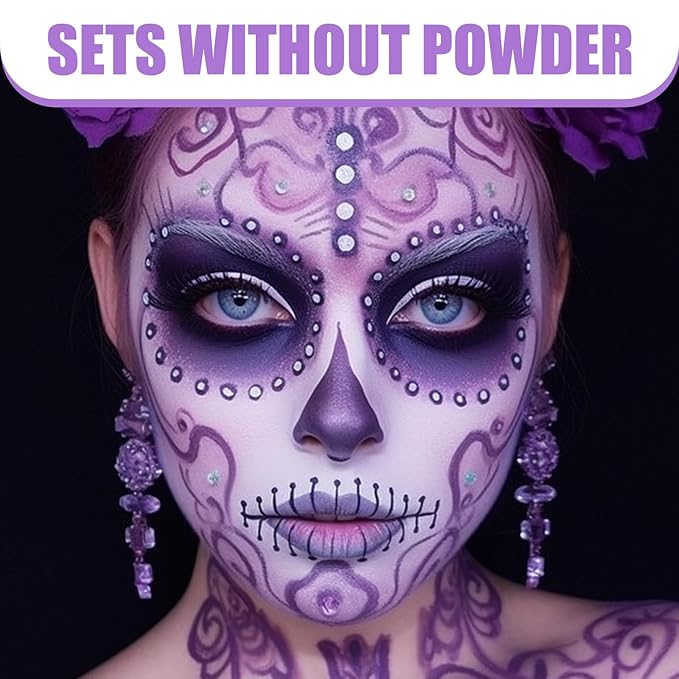 BOBISUKA Light Purple Face Body Paint, Water Based Face Painting for Art Theater Halloween Party Cosplay Clown SFX Makeup for Women Adults Teens, Non-Toxic Washable