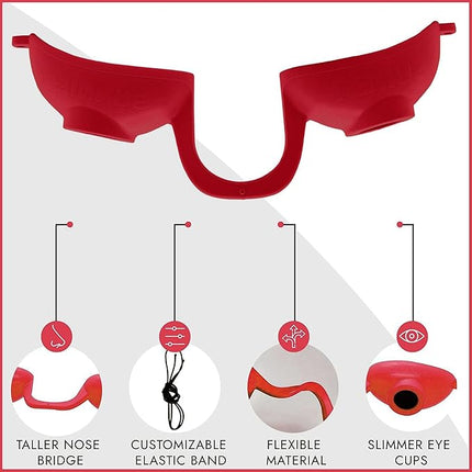 Super Sunnies Flex UV Eye Protection, FDA Compliant Tanning Bed Goggles, Red Light Therapy Glasses, 2 Pack