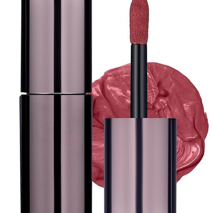 HEVVYMAKEUP Blurring Effect Lip Tint - Airy Velvet Matte Lips - Vegan, Longwear, Vibrant, Buildable Creamy Soft Texture - Korean Lip Makeup, Sweet Rosy, 0.13 fl.oz.