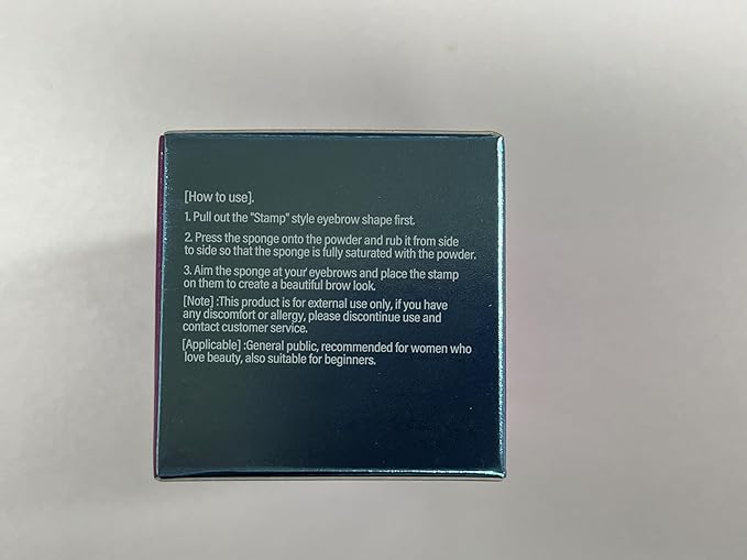 Boobeen Eyebrow Seal Stamp Powder - Waterproof 3 Seconds Eye Make Up Nature Coloring Kit - Creates Natural Looking Brows for Makeup Beginners