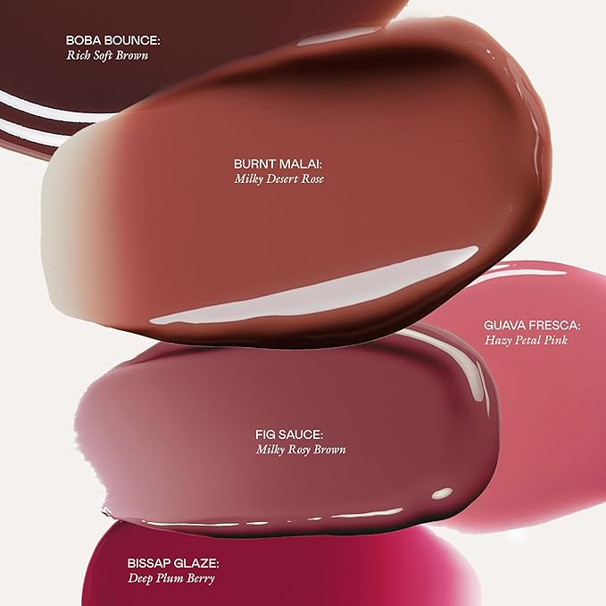 EADEM Le Chouchou Lip Softening Balm, Lip Gloss for Women, Lip Plumper & Lip Mask, Overnight Hydrating & Moisturizing Luxury Lip Balm, 0.5 oz, Bissap Glaze