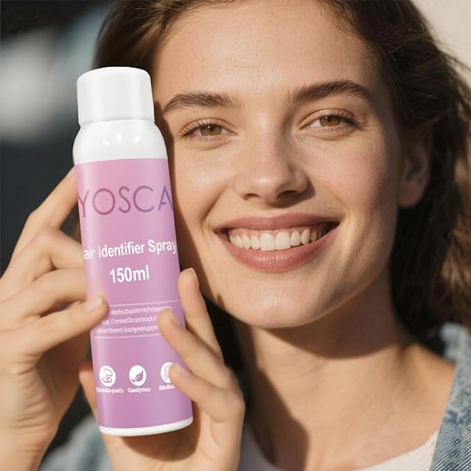 Yosca Hair Identifier Spray for Face Shaving, 150ML Skin Body Hair Identifier Spray for Face Dermaplaning, Facial Hairspray for Dermaplaning, Moisturizing and Skin Care Shaving Powder with Razor