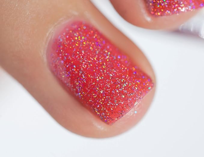 ILNP Sunkissed - Bright Watermelon Holographic Sheer Jelly Nail Polish