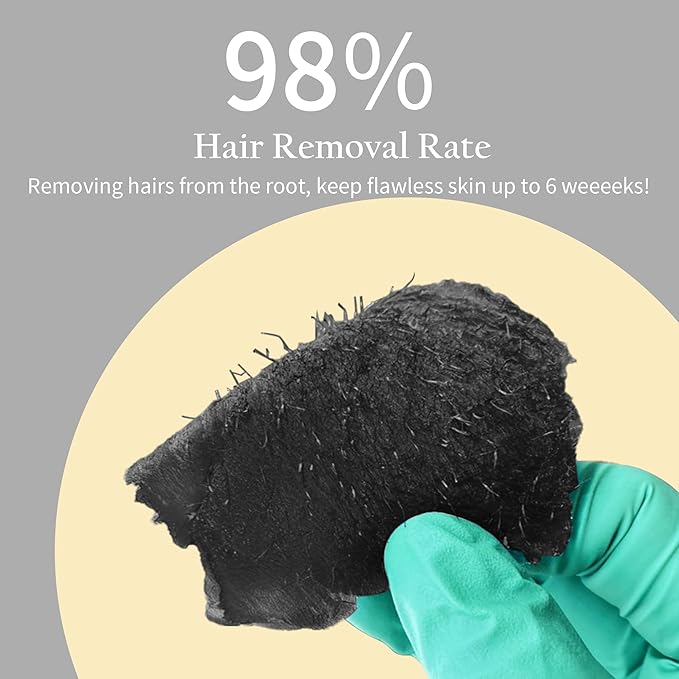 Maxpearl 2.5LB Hard Wax Beads for Hair Removal, Men’s Coarse Hair Formula - Brazilian Waxing, Sensitive Skin, Face, Underarms, Legs, Back, Chest and More, with 20 Applicators, Black