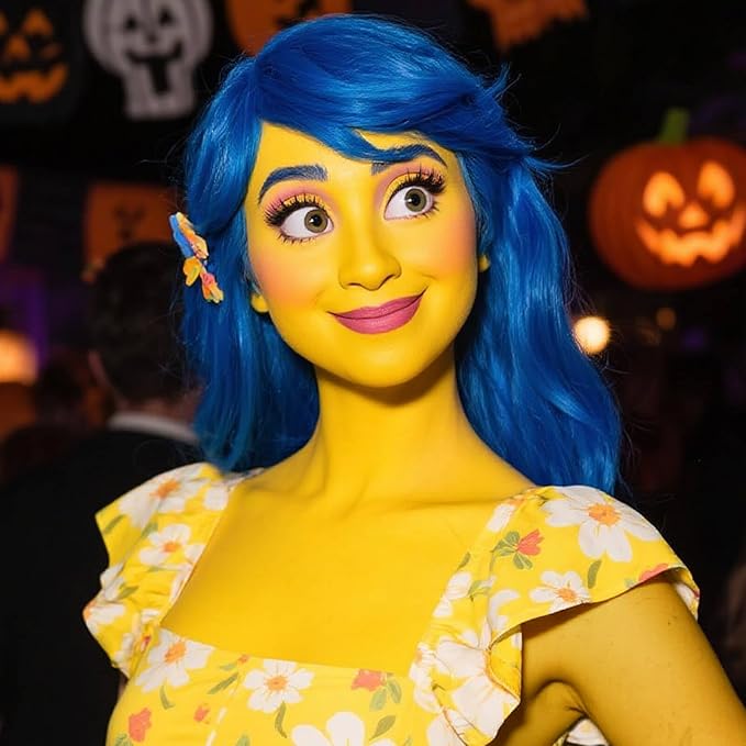 Yellow Face Paint Stick,Water-Based Yellow Body Paint Stick,Washable Full-Coverage Halloween Face Painting for Monster Lion Tiger Costume,Professional SFX Makeup for Cosplay,1.06 OZ