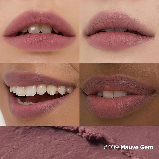 Laka Bulky Matte Lipstick, 4g/0.14oz., Long Wear, Non-Drying Lip Stain Stick with High Pigmentation, Voluminous Lips, K-Beauty (#419 Mauve Gem)