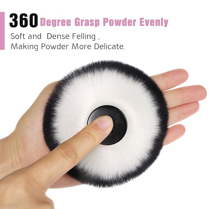 Daubigny Kabuki Face Brush Foundation Blush for Mineral Stippling Makeup Face Blending Brush Cream Powder Makeup Brush (Kabuki) …