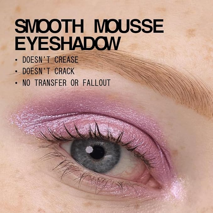 aboutface Fractal Glitter Eye Paint Take A Trip– Smudge-Proof, Long-Lasting Liquid Eyeshadow – Intense Sparkle with Mousse Texture – Vegan, Cruelty-Free – 0.13 oz (Lavender)