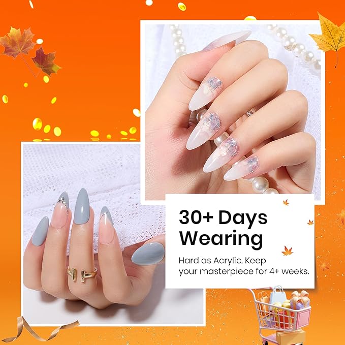 Beetles Builder Gel for Nails, 60g Sculpture Hard Gel with Dual Nail Pen Forms for Nail Thickening, 10 in 1 Manicure Extension UV Strengthener for Manicurist and Nail Art Major