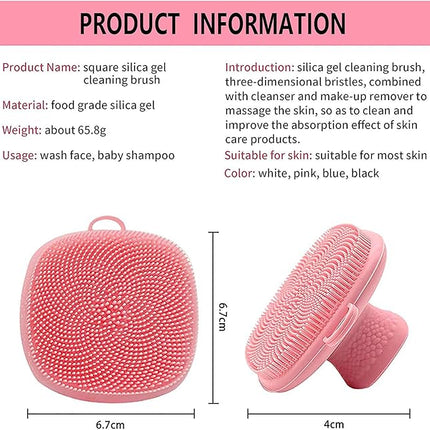Silicone face Scrubber for Women Facial Cleansing Brush Silicone Face Wash Brush Manual Waterproof Cleansing Skin Care Face Brushes for Cleansing and Exfoliating