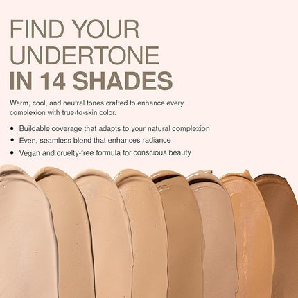 Palladio Full-Coverage Color Correction CC Cream, Oil-Free with Peptides & Vitamin C, Best for Correcting Redness and Uneven Skin Tone, Buildable Foundation Coverage (Light 21C)