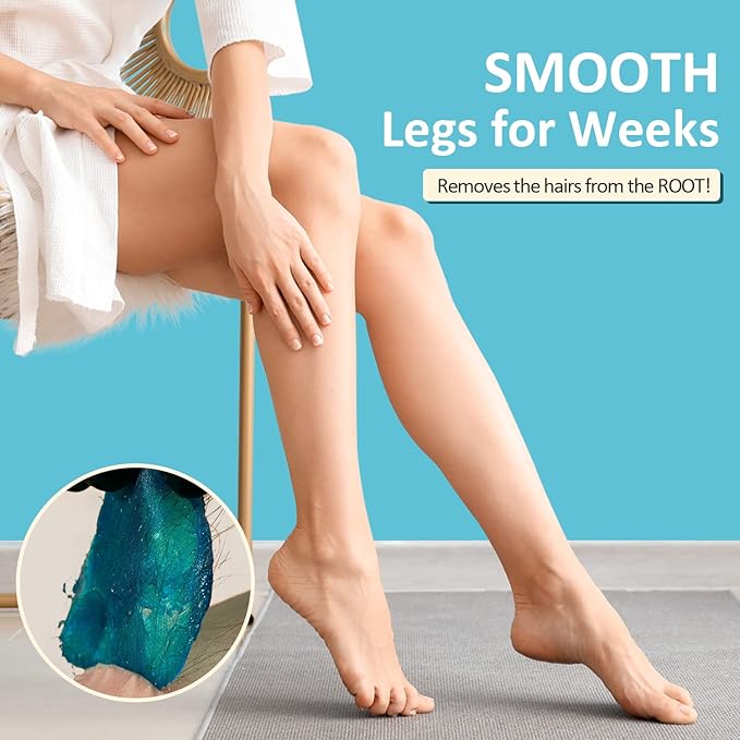 Maxpearl Digital Waxing Kit - Women Men Hard Wax Melt Warmer Kit for Hair Removal - Sensitive Skin, Eyebrows, Face, Underarms, Brazilian, Bikini, Legs