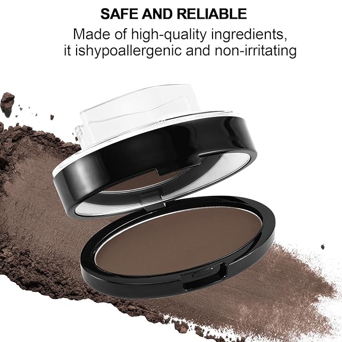 Boobeen Eyebrow Seal Stamp Powder - Waterproof 3 Seconds Eye Make Up Nature Coloring Kit - Creates Natural Looking Brows for Makeup Beginners