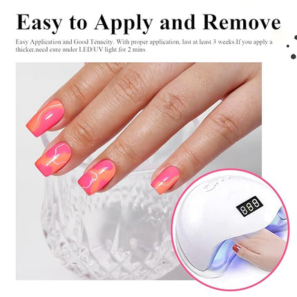 Imtiti Neon Pink Gel Nail Polish, 0.5Fl oz Hot Pink Color UV/LED Soak Off Gel Polish for Spring Summer DIY Nail Art Manicure at Home 1Pcs