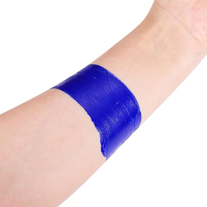 Dark Blue Face Paint, Water Based Full Body Paint Halloween Makeup,Cream Face Paint & Body Paint For Adults Smurf Mystique Cosplay Avatar Halloween Makeup 1.2 fl oz (35ml)