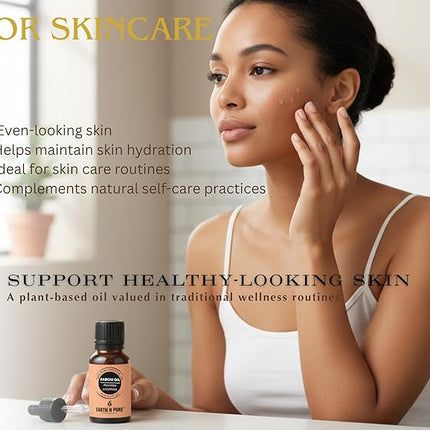 Earth N Pure Babchi Oil (Bakuchi Oil) Cold Pressed, Natural & Therapeutic Grade with Glass Dropper - 100 ml