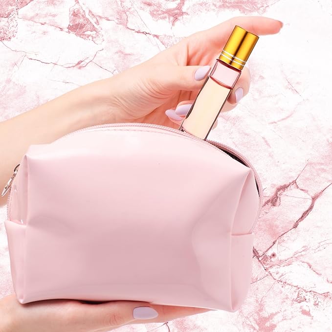 Sumind 150 Pcs Essential Oil Roller Bottles 10 ml Glass Empty Roll on Bottles with Stainless Steel Balls Leak Proof with 5 Funnel for Travel Essential Oil(Pink)