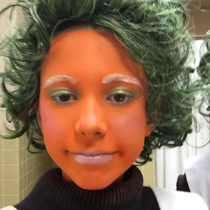 Mysense Orange Face Body Paint,Water Based Washable Face Paint,Non-toxic Cream Body Paint for Adults and Children Halloween Costume SFX Pumpkin Cosplay Makeup,0.6oz