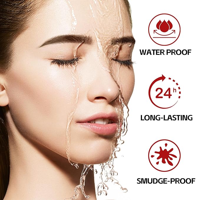 Waterproof Eyebrow Pen，Long Lasting Eyebrow Pencil，Creates Hair-Like, Natural-Looking, 3D Eyebrows,Eye Brow Makeup Pen for Women