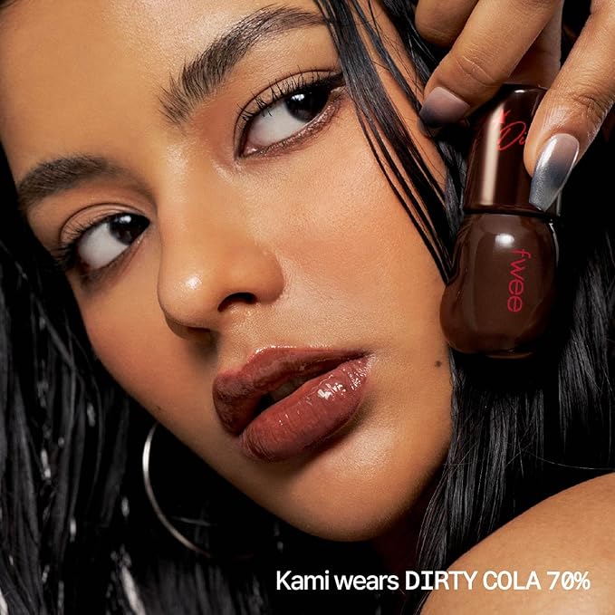3D Voluming Gloss 70% (Rich) | High Shine, Non-Sticky Lip Gloss for Makeup | Long-Lasting, Moisturizing Gel Formula – Dirty Cola 70% | 30% & 70% Pigment Options | 5.3g