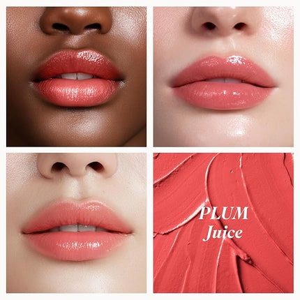 INGA Water Glow Melting Balm - Hydrating Tinted Lip Balm with Soft, Melt-On Texture, Natural Sheer, Glass-Like Finish with Non-Sticky, Lightweight Comfort (PLUM JUICE)