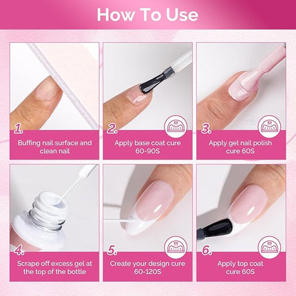 MelodySusie 8ML White Gel Liner Nail Art Polish,for Line and Patterns of Painting,French Nail Tips,DIY Manicure Pedicure for Home DIY Salon Use