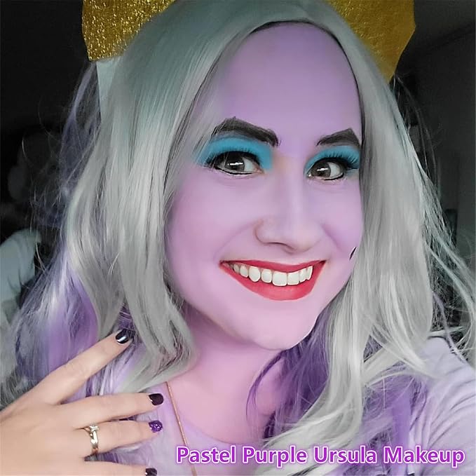 Go Ho Pastel Purple Face Body Paint(2.1 oz),Pastel Purple Makeup Water Based Face Paint and Body Paint for Airbrush Makeup Special FX, Cosplay, and Halloween Make up