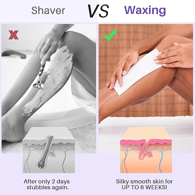 BLITZWAX 120pcs Wooden Waxing Sticks Kit for Hard Wax Hair Removal, Eyebrow Large and Small Applicators for Face, Body, and Lip, with 30 Wax Papers and Oils, Ideal for Women’s At-Home Waxing